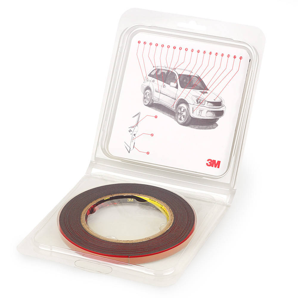 

Скотч двухсторонний в блистерной упаковке PT1100 3М 1,1мм 6мм х 5м Клейкая Вспененная Акриловая Лента VHB