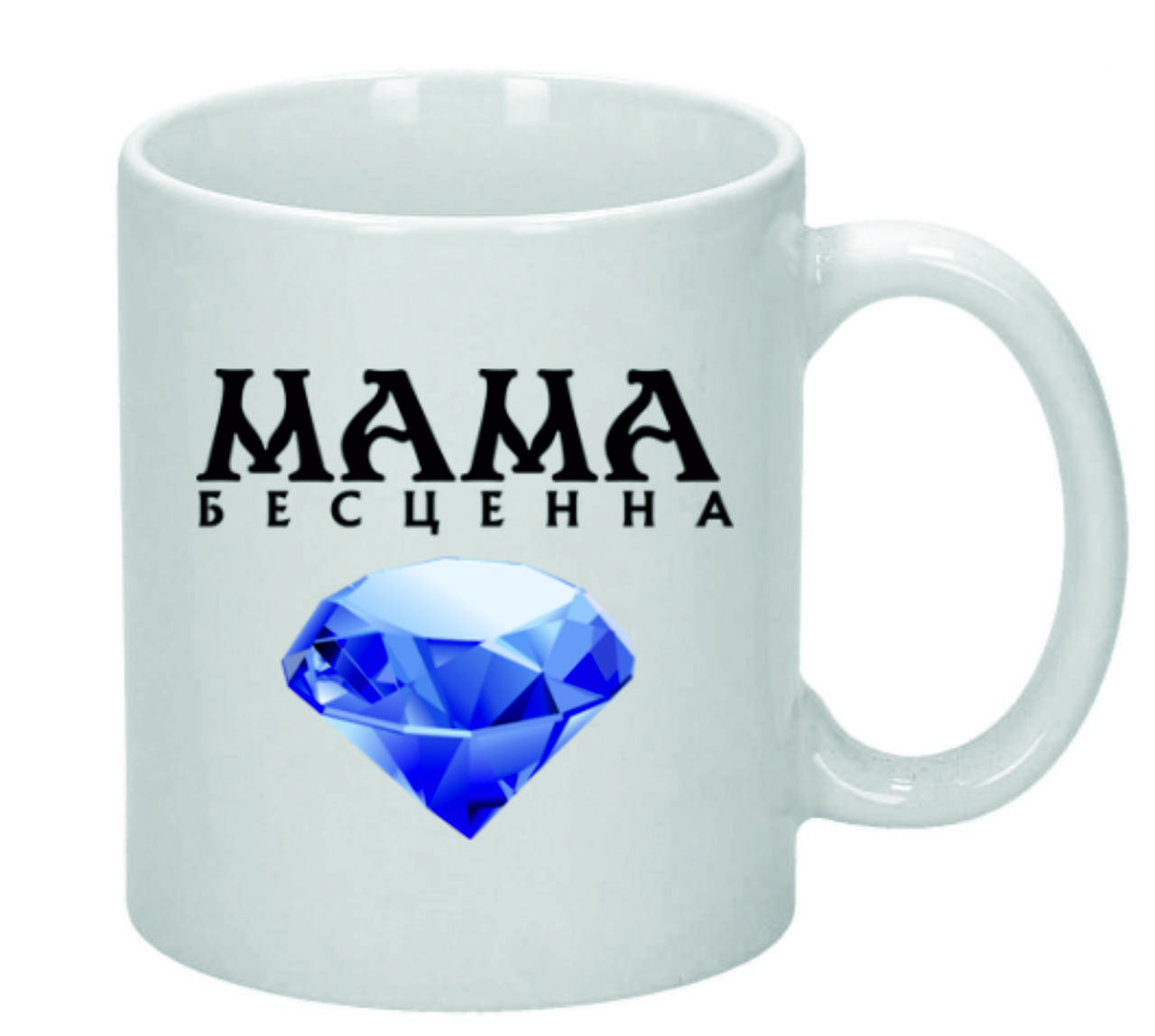 

Чашка Мама бесценна. Полезный подарок маме.
