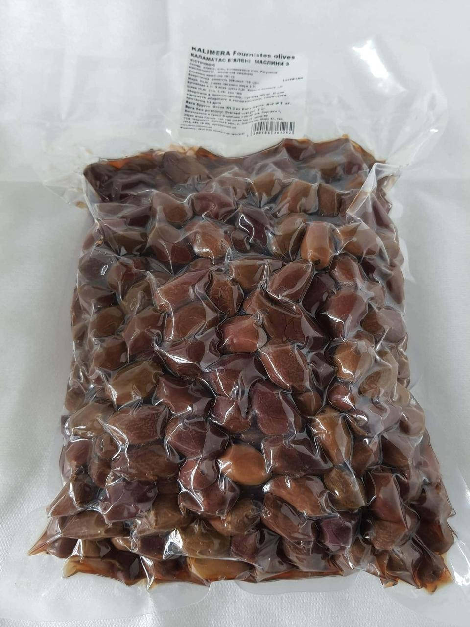

Маслины Каламатас слегка вяленые 2kg Вакуум. пакет калибр ExtraLarge 70896