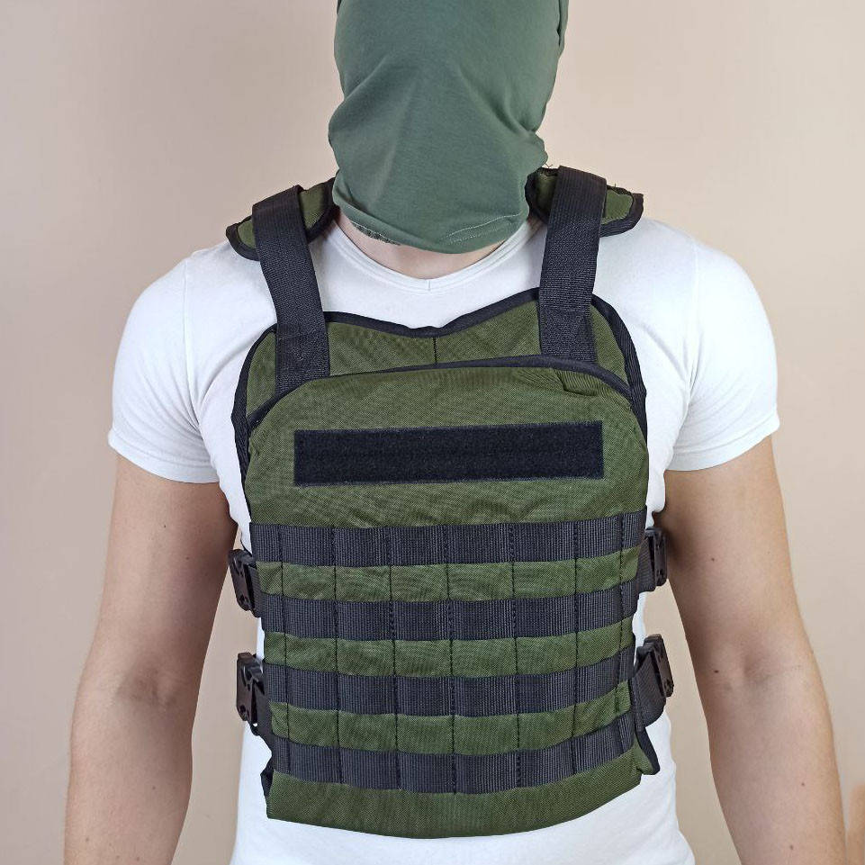 

Плитоноска укрепленная по стандартам НАТО. Без плиты. Жилет для пластин. Цвет: темно-зеленый