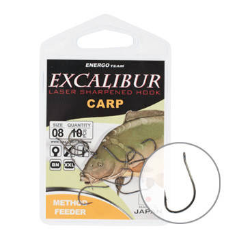 

Гачок Excalibur Carp Method Feeder NS №8 (10шт.)