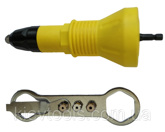 

Насадка для заклепок на дрель и шуруповерт 170 мм "Сталь" 64042