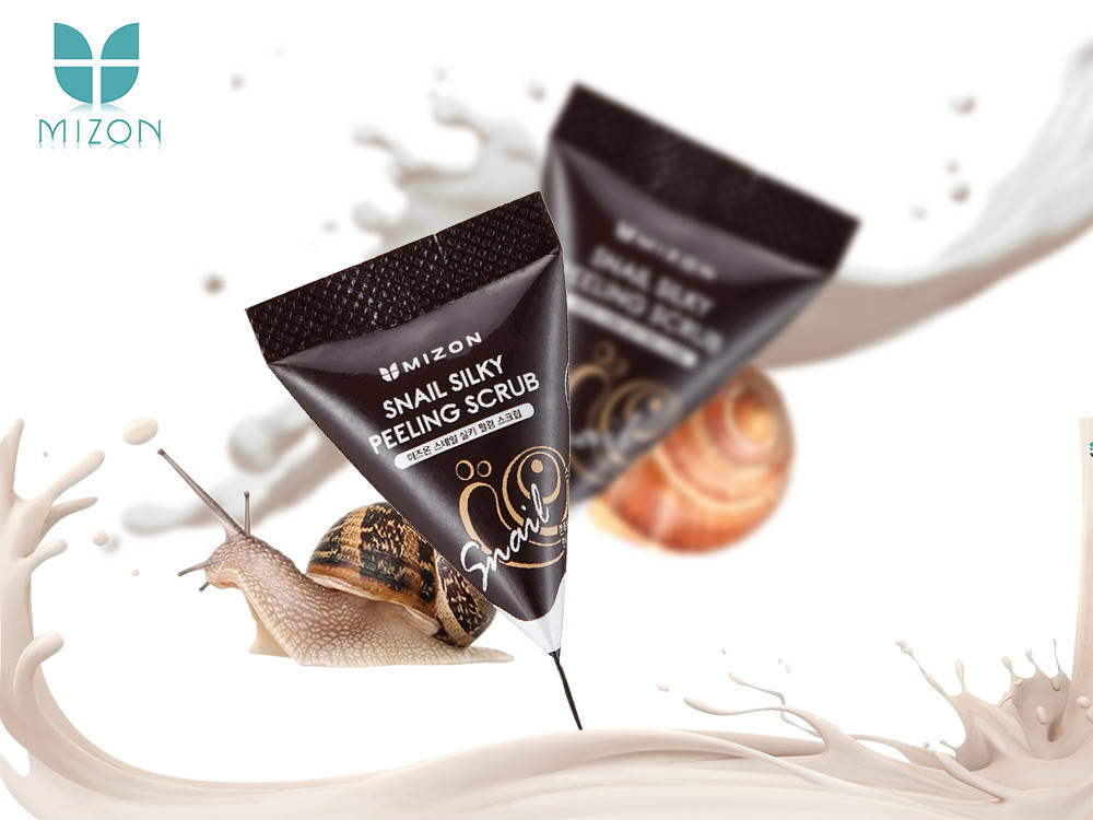 

Пилинг-скраб с муцином улитки Mizon Snail Silky Peeling Scrub, 7г