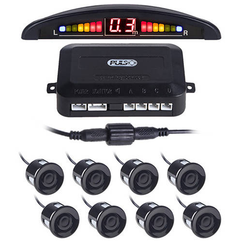 

Парктроник Pulso LP-10180/LED/8 датчиков D=22mm/коннектор/black (LP-10180-black), Черный