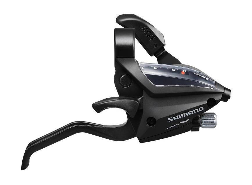 

Тормозная ручка / Шифтер (моноблок) Shimano Altus ST-EF500 права 8 скоростей + тросик черный (OEM)