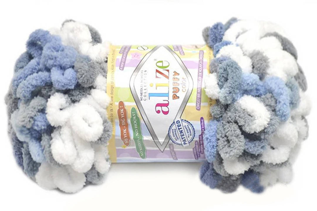

Alize Puffy Color, №6075, Секционное крашение