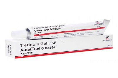 

Третиноин гель 0,025% (Tretinoin Gel USP 0.025% Menarini) 20г. Индия. От прыщей, морщин.