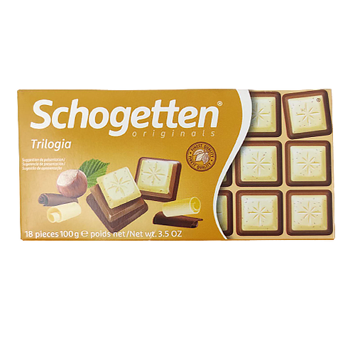 

Шоколад Шогеттен Schogetten trilogia noisettes 100g 15шт/ящ (Код : 00-00003903)