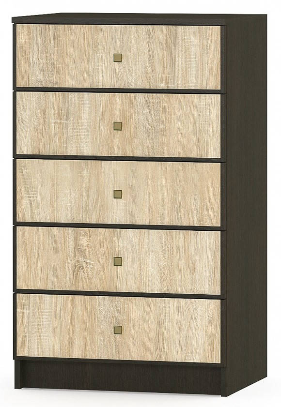 

Комод 5Ш Фантазия (Мебель-Сервис) 600х467х1013мм венге + дуб самоа