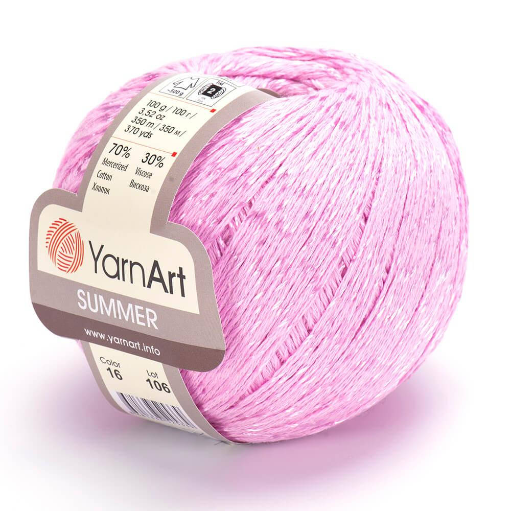 

Пряжа YarnArt Summer 01 розовый