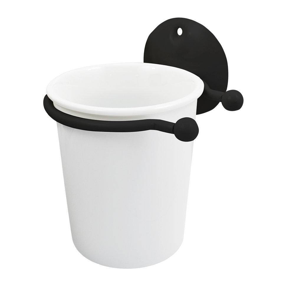 

Стакан для зубных щеток Trento Black and White, черный (26135)