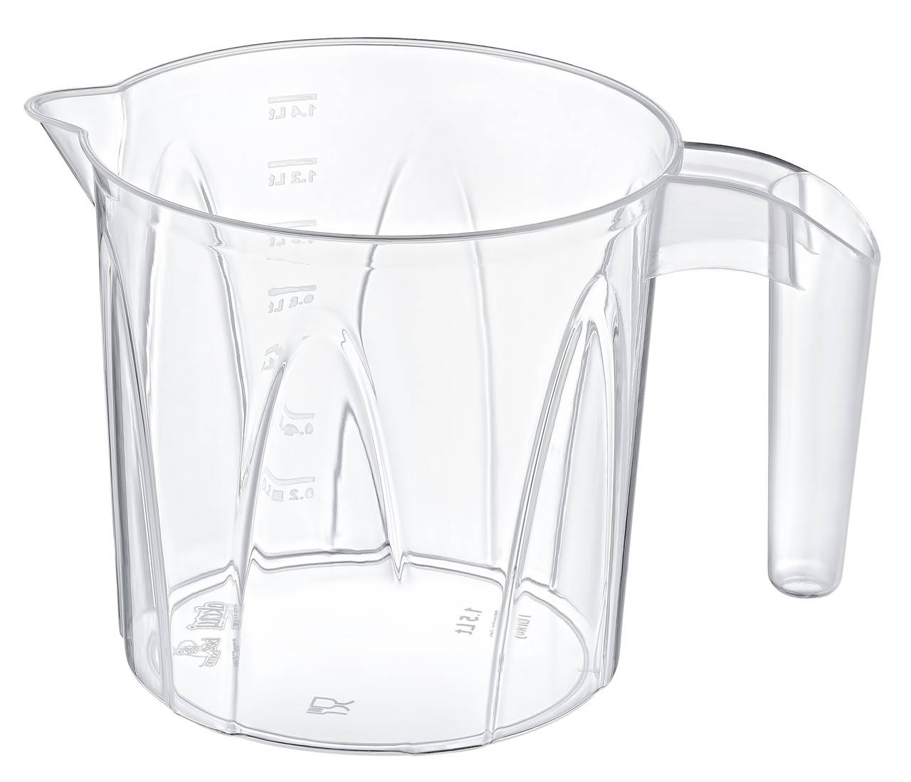 

Кружка мерная с ручкой AK 289 1.4 л (14*13) AKAY Plastik, Турция, Прозрачный