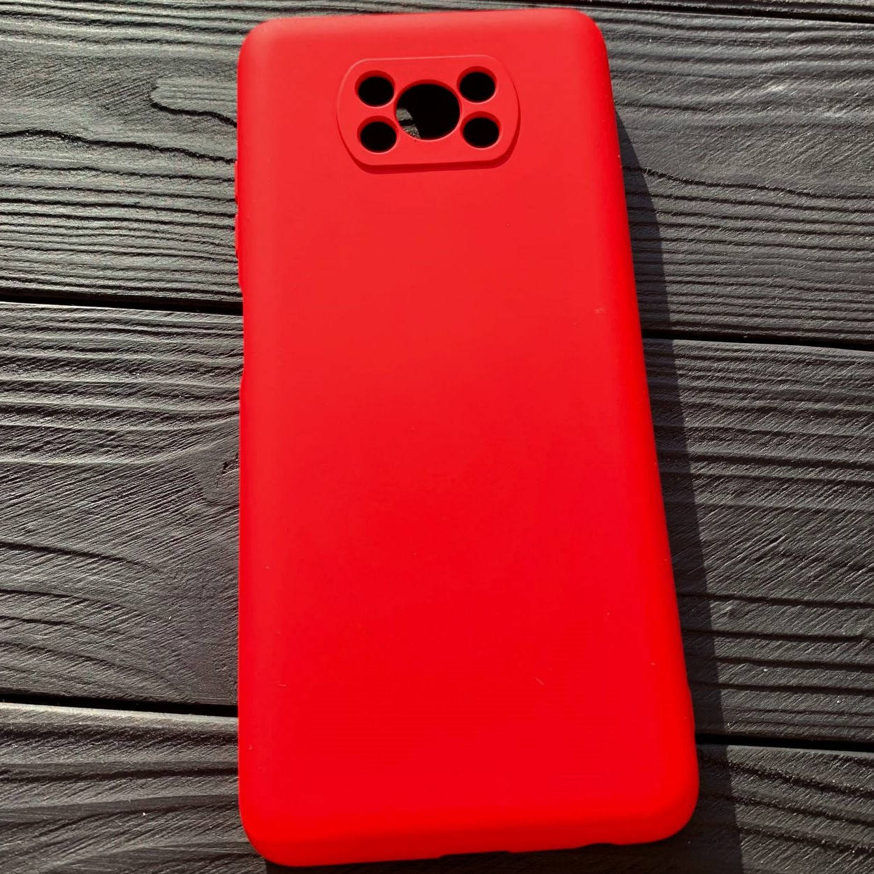 

Силиконовый чехол Soft Silicone Case Full для Xiaomi Poco X3 Pro красный (бампер)