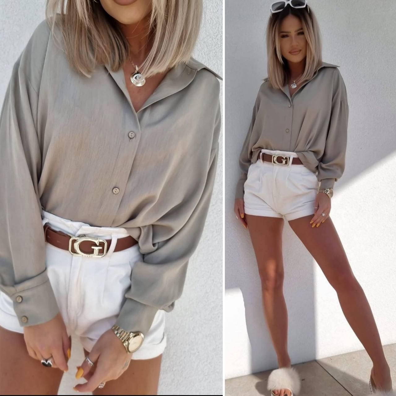 

Рубашка женская лён жатка (42-52)(4цв) "ALINA" недорого от прямого поставщика, Разные цвета