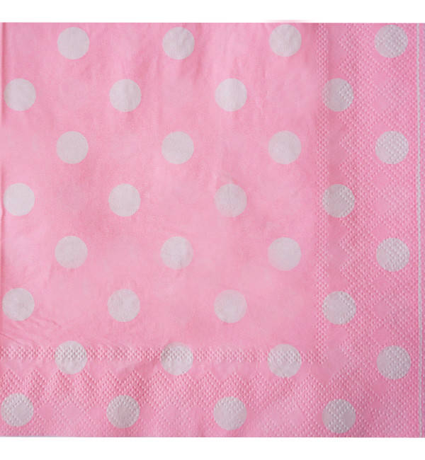 

Салфетки праздничные "Light Pink", 15 шт., размер - 33х33 см, Украина, Розовый