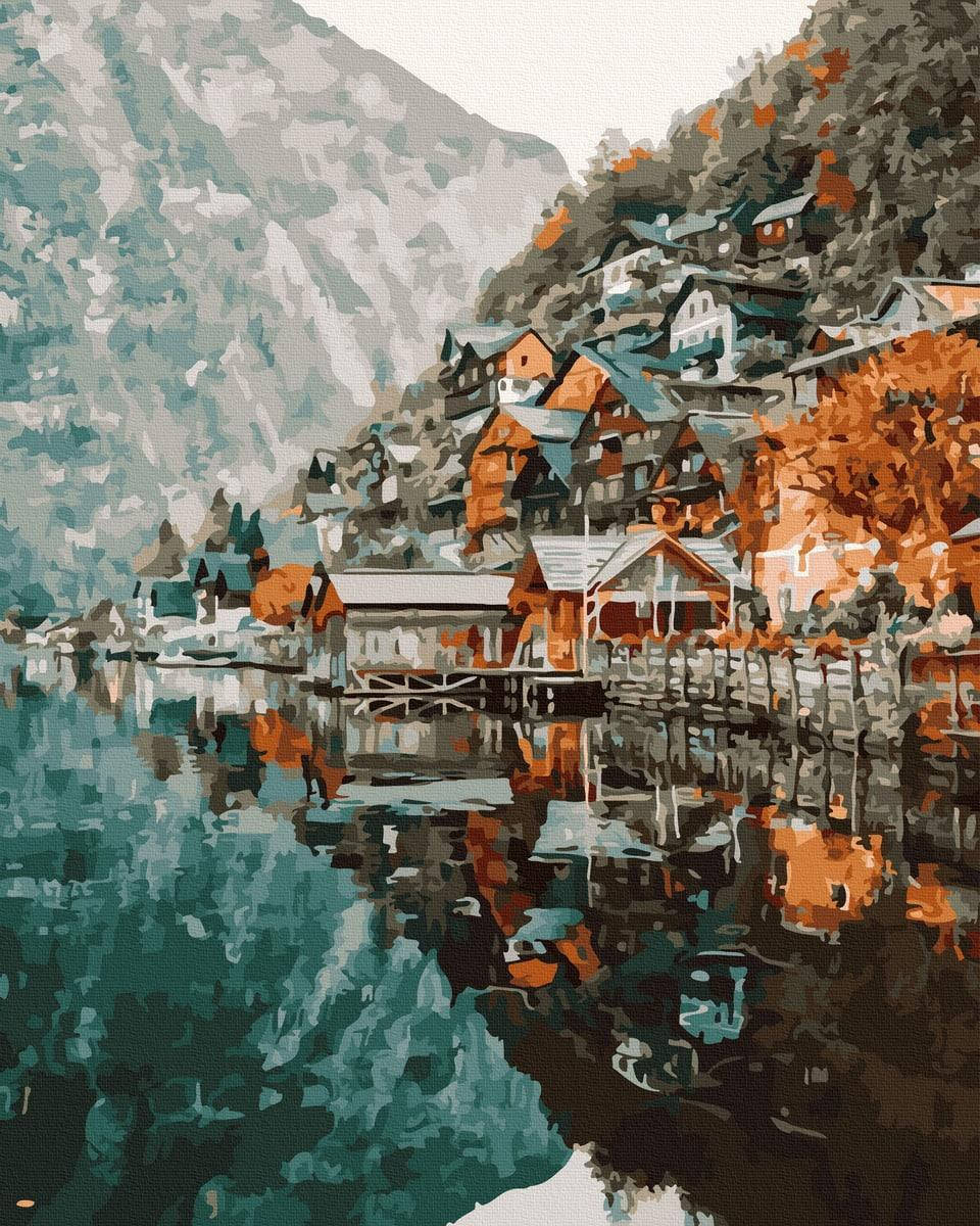 

Картина по номерах "Город над озером" GX34803