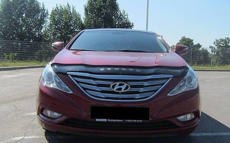 

Дефлектор капота мухобойка для Hyundai Sonata (YF) 2009-2015