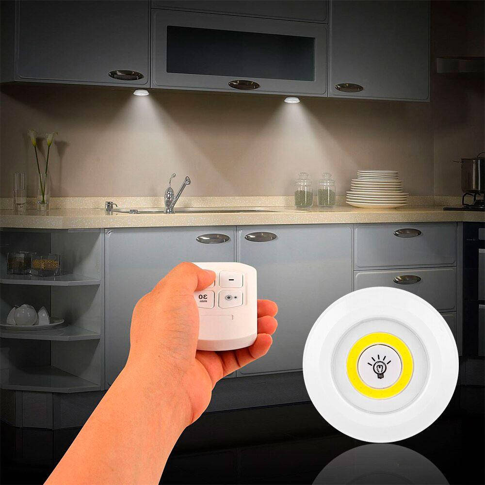 

Светодиодный сенсорный ночник с пультом LED light with Remote Control набор 3 шт, Белый