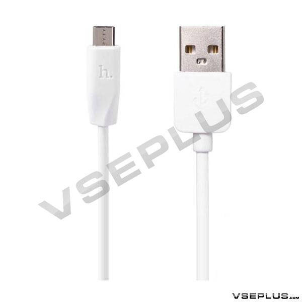 

USB кабель Hoco X1 Rapid, microUSB, 1.0 м., белый