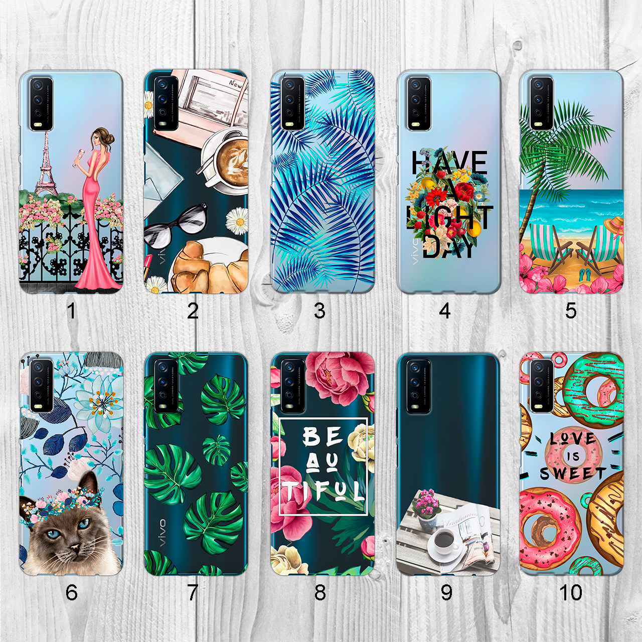 

Силиконовый чехол с рисунком для Vivo Y11s (new collection)