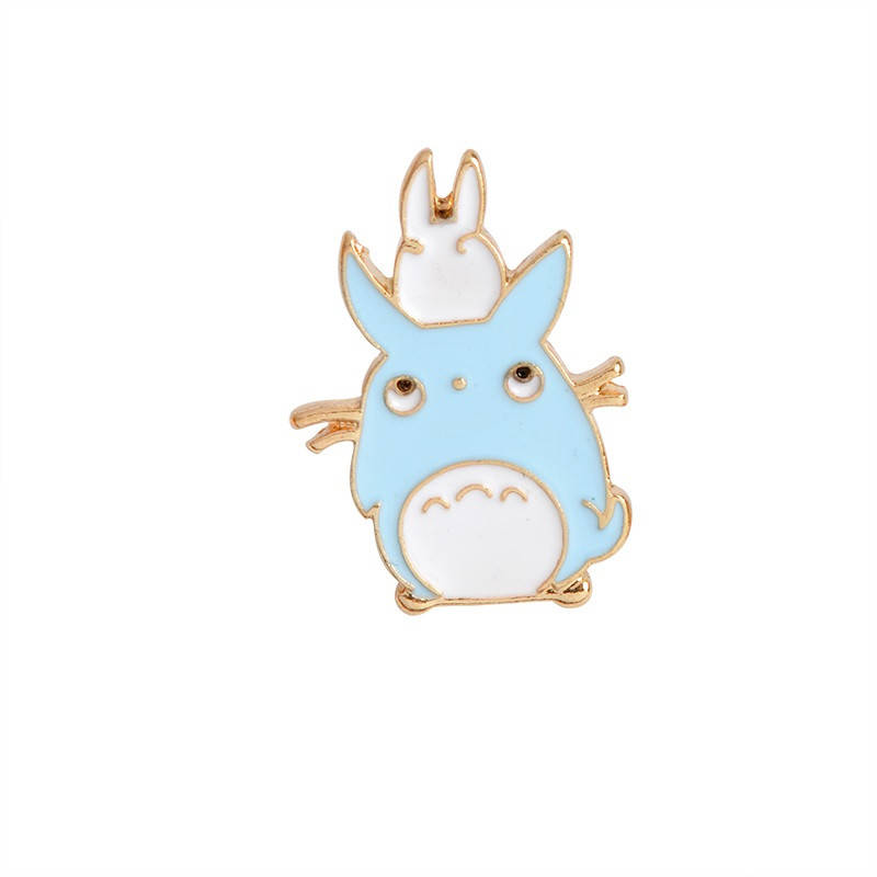 

"Тю Тоторо с Тиби (Мой сосед Тоторо / My neighbor Totoro)" значок (пин) металлический