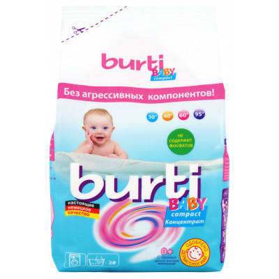 

Стиральный порошок Burti Baby Compact для детского белья 0.9 кг (4000196928672)