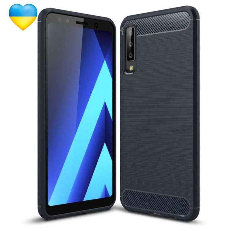 

Чехол ультратонкий для Samsung A750 Galaxy A7 (2018) / Чехол на самсунг А7, Синий