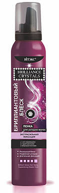 

Brilliance Crystals_ ПІНКА для укладання волосся Діамантовий блиск, екстра сил. фіксація 200 мл