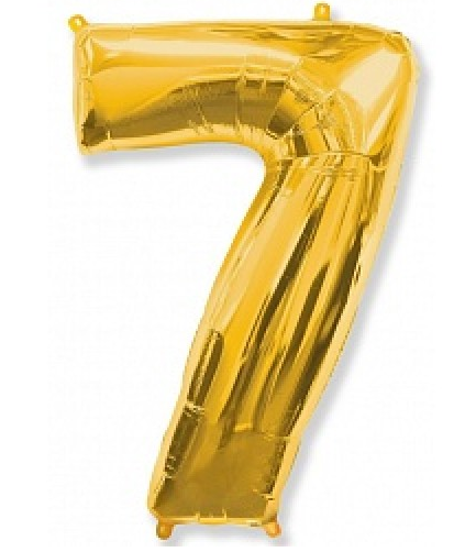 

Фольгированная цифра "7", ЗОЛОТО - 90 см (40 дюймов)