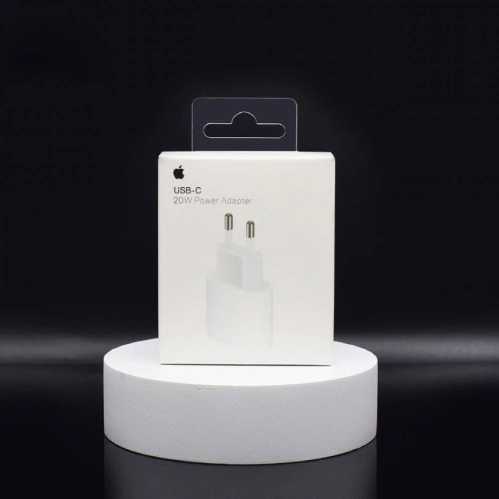 

Адаптер питания 20 Вт для iPhone 12 12mini Pro Max Type-C с логотипом Apple, Белый