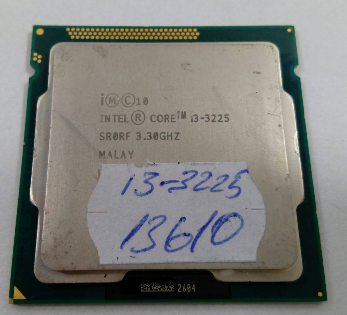 

Процессор Intel Core i3-3225 3.3GHz/3MB/NoTurbo s1155 сбитый элемент, рабочий