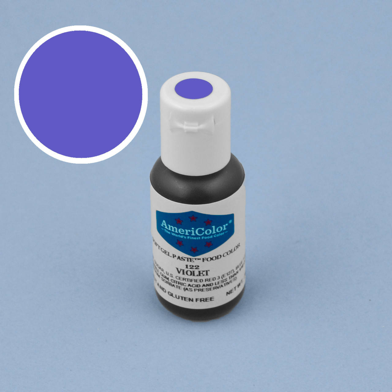

Гелевая краска AmeriColor Фиолетовый/Violet 21 гр