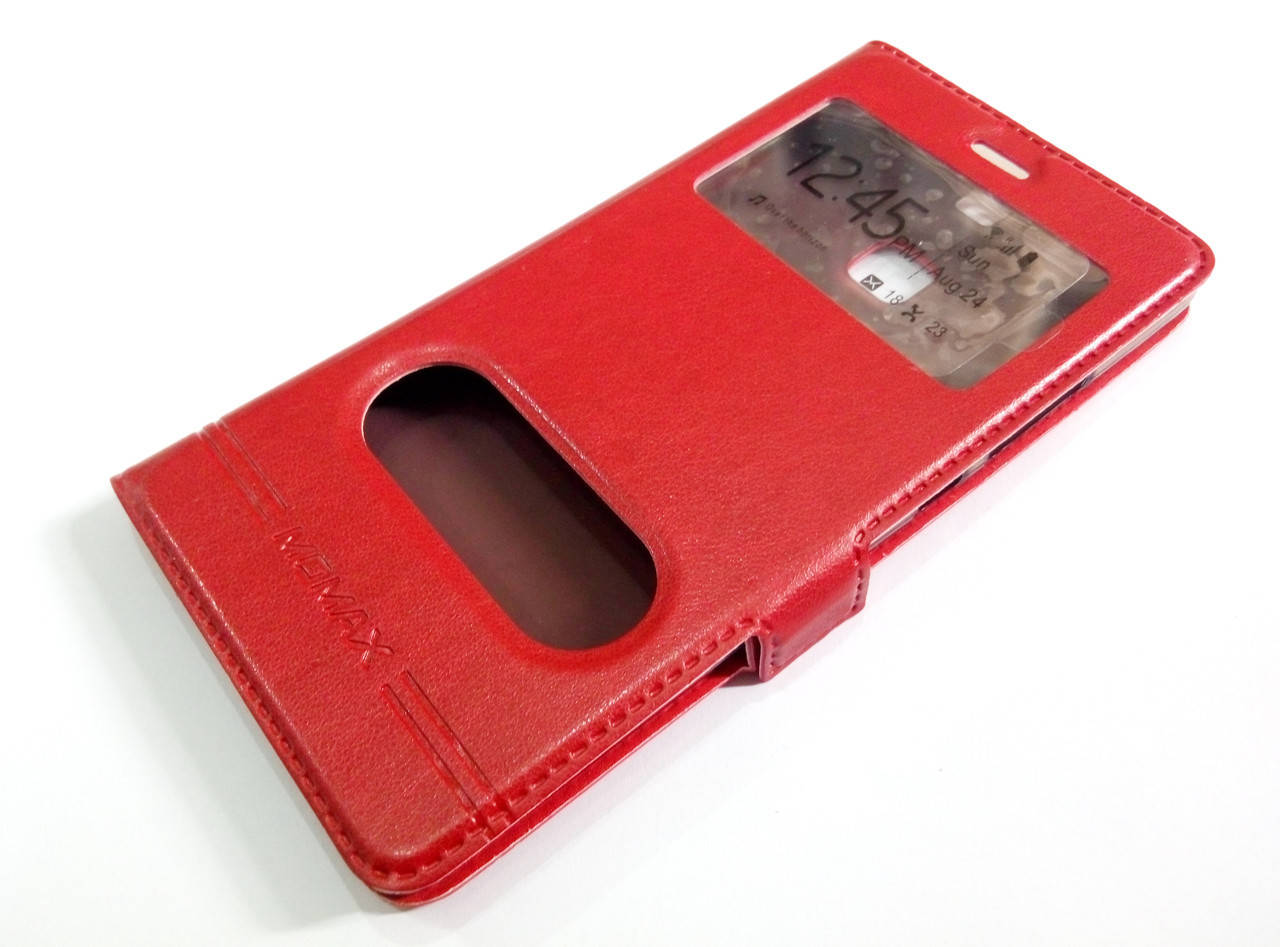 

Чехол книжка с окошками momax для Huawei Y3 II / Y3-2 / Y3 2 красный