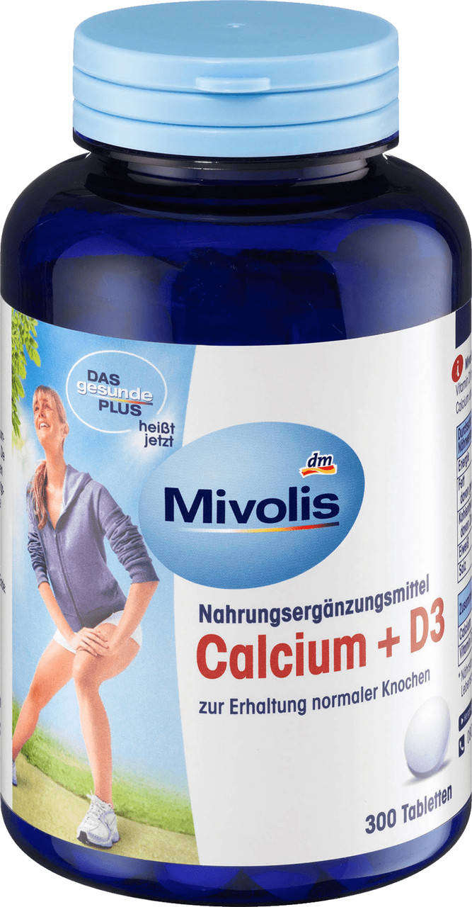 

Комплекс для костей Кальций+D3 Mivolis 300 шт Комплекс Кальция и витамина D3
