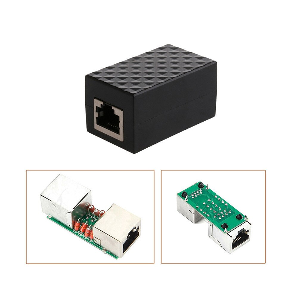 

Молниезащита Блок Защиты от Молнии Локальной Сети RJ45 LAN Адаптер Ethernet грозозащита