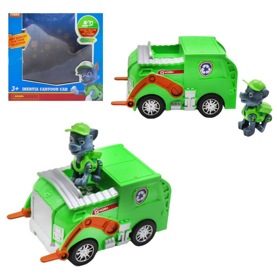 

Щенячий патруль Рокки на машинке Зеленый Bambi