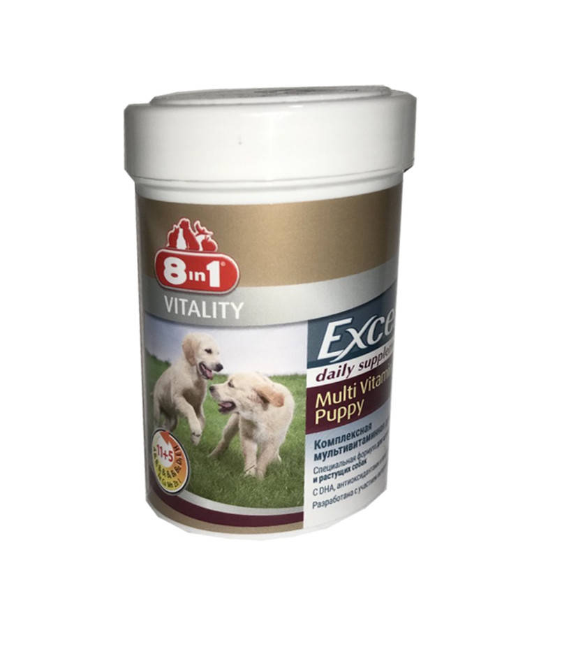 

8in1 Excel Multi Vitamin Puppy- Эксель Мультивитамины для щенков 100 таб