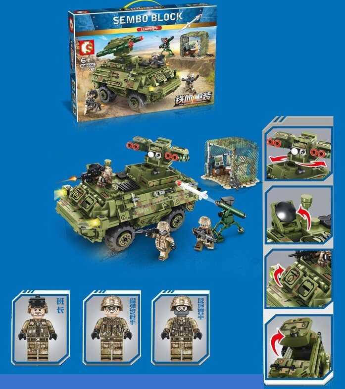 

Конструктор 105656 (18) "Храбрый десант", 616 деталей, в коробке