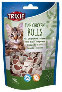 

Trixie TX-42702 PREMIO Fish Chicken Rolls 50г - рулетики для кошек с курицей и минтаем