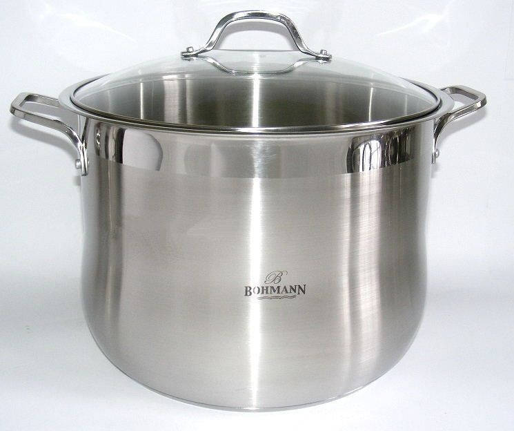 

Кастрюля нержавейка с крышкой Bohmann (Бохман) 34 см, 24 л (BH-3425)