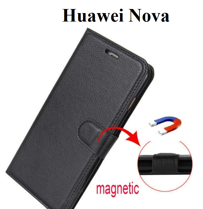 

Чехол книжка Wallet для Huawei Nova (CAN-L11), Черный