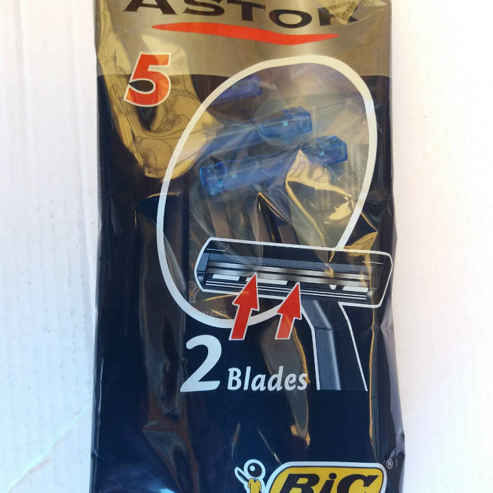 

Станки для бритья BIC Astor 2 синие (5 шт)