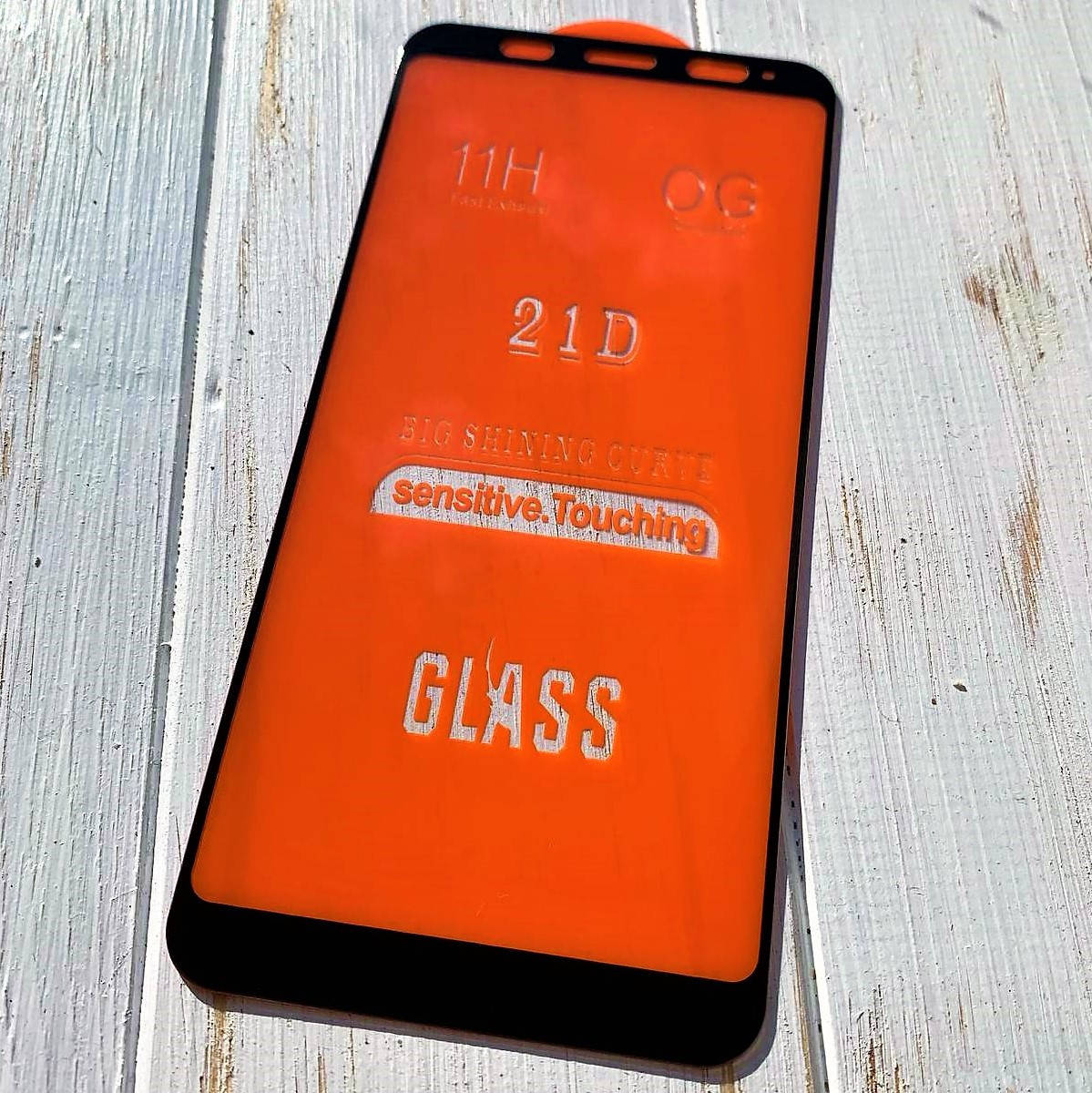 

Защитное стекло для Xiaomi Redmi Note 5 21D Glass чёрное, Прозрачный