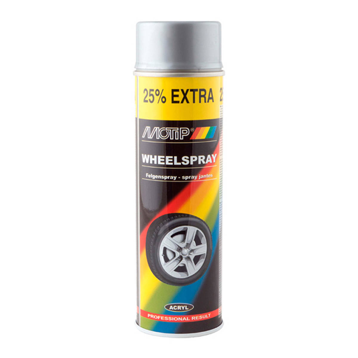 

Краска аэрозольная для дисков Motip Wheelspray Серебристая 500 мл (04007IG)