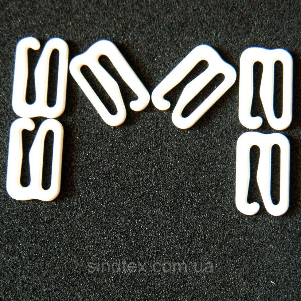 

10 шт. - Белый 1 см регулятор (МЕТАЛЛ) для бретелей бюстгальтера (застежка) (БФ-0013)