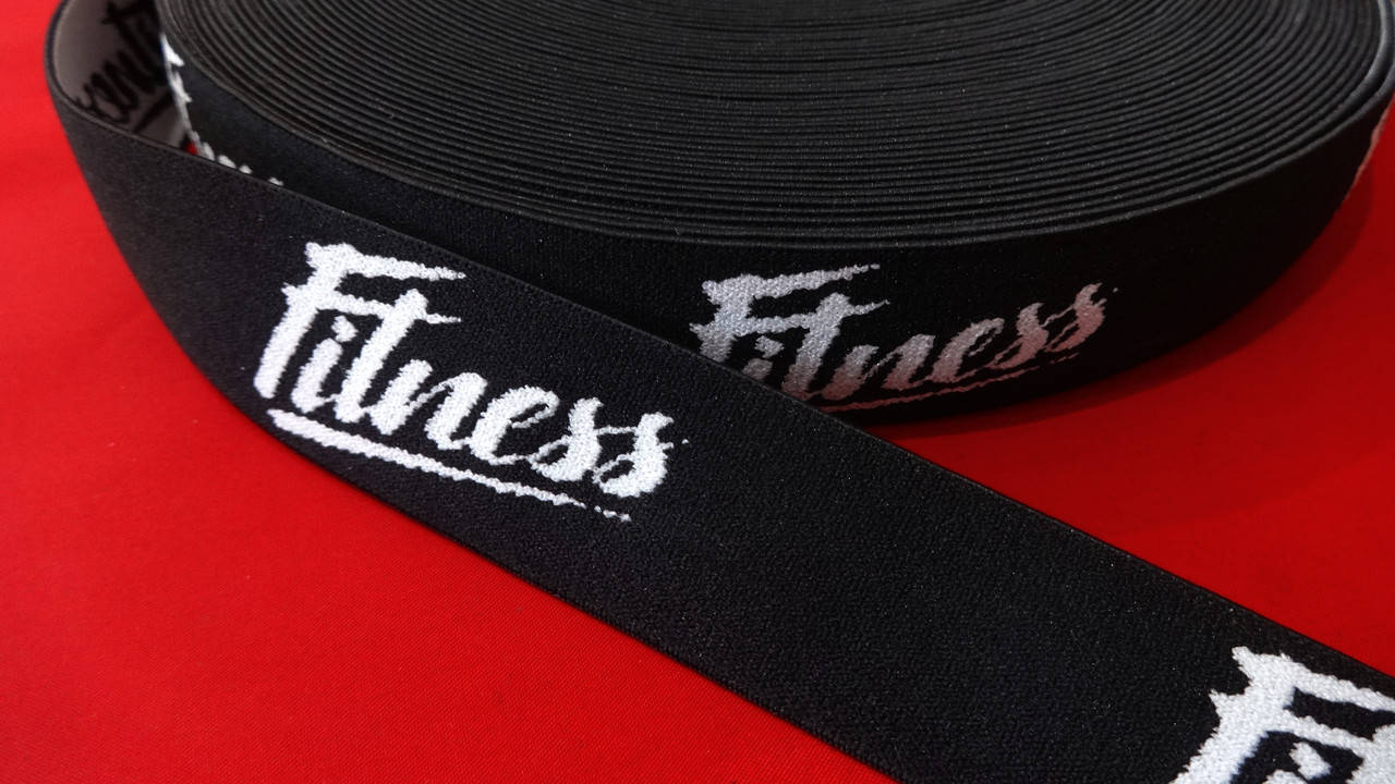 

Резинка декоративная FITNESS 30 мм черная полиамидная, Черный