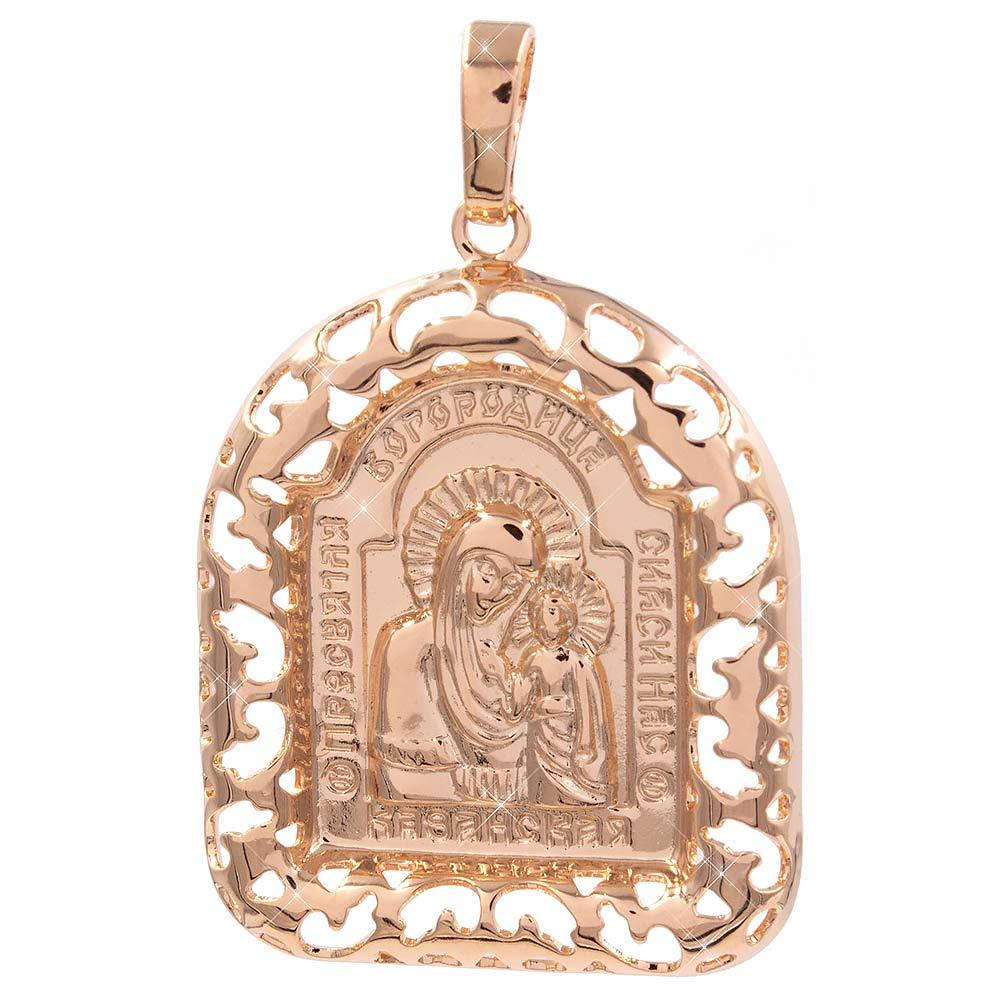 

Подвеска позолота Ладанка-Богородица 3 см (Медицинское золото)