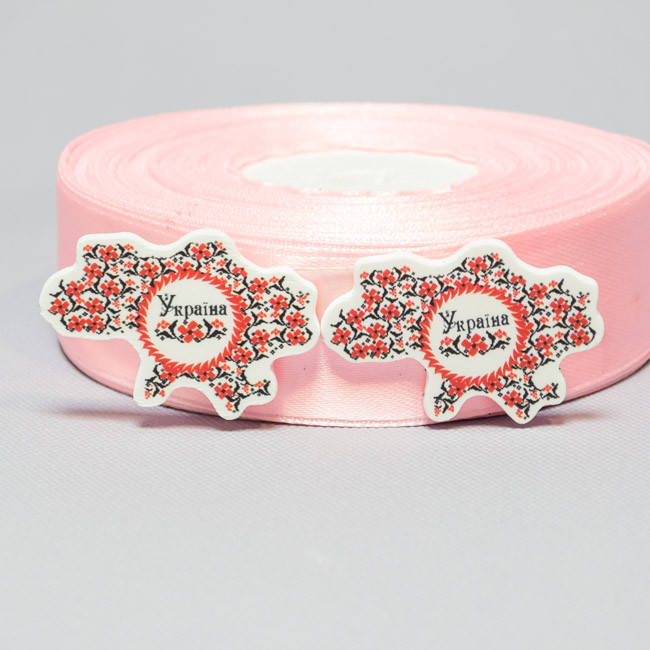 

Кабошон Серединка Украина вышиванка, Белый