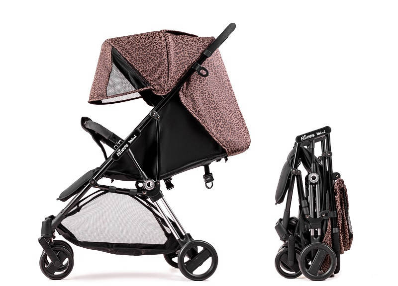 

Детская прогулочная коляска Ninos Mini 2 Safari, книжка, цвет сафари, Коричневый