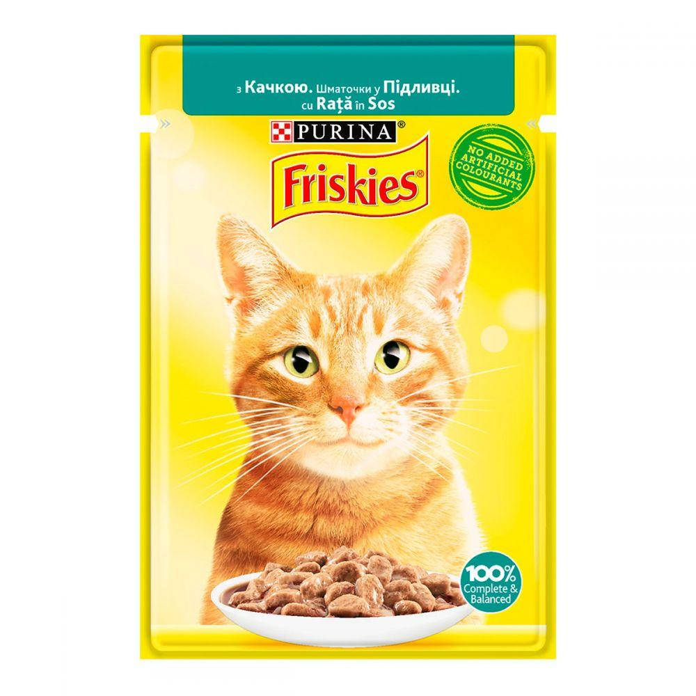 

Friskies шматочки у підливці з качкою 85 г